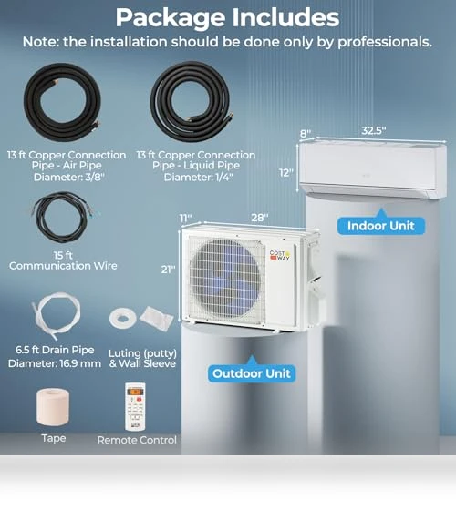 Mini Split Air Conditioner & Heater — Cooling Solutions, COSTWAY
