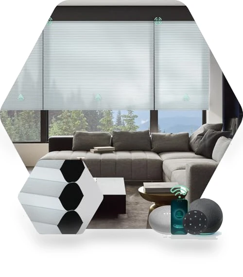 Motorized Cellular Shades — Honeycomb, Yoolax