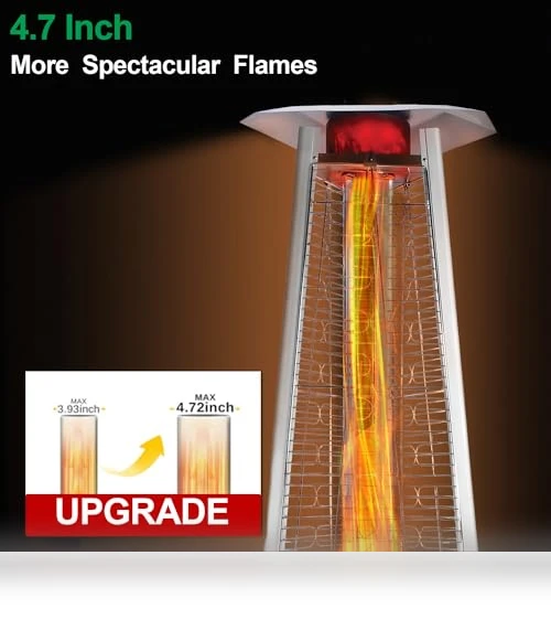 Portable Propane Pyramid Patio Heater — Heater Covers, Lava Heat Italia