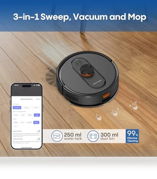 Robot Vacuum and Mop with Mapping — Smart Cleaning Robots, eitton