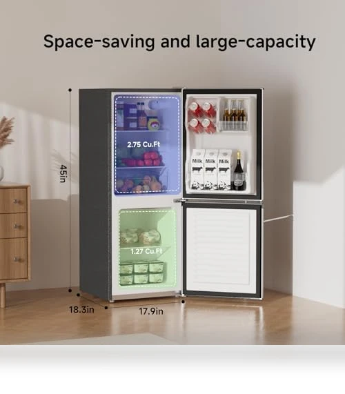 Small Refrigerator with Freezer — Mini Fridges, BANGSON