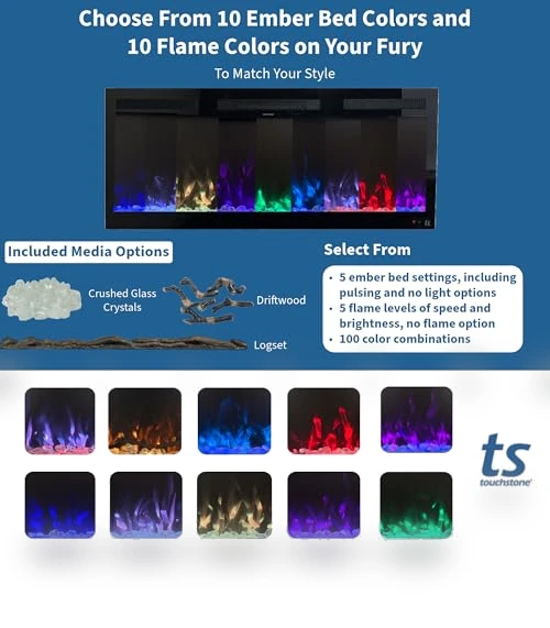 Smart Electric Fireplace — Tabletop Fireplaces, Touchstone