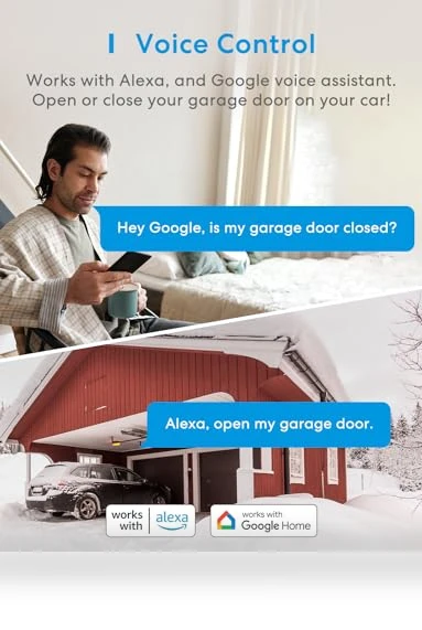 Smart WiFi Garage Door Opener Remote — Smart Home Hubs & Controllers, meross