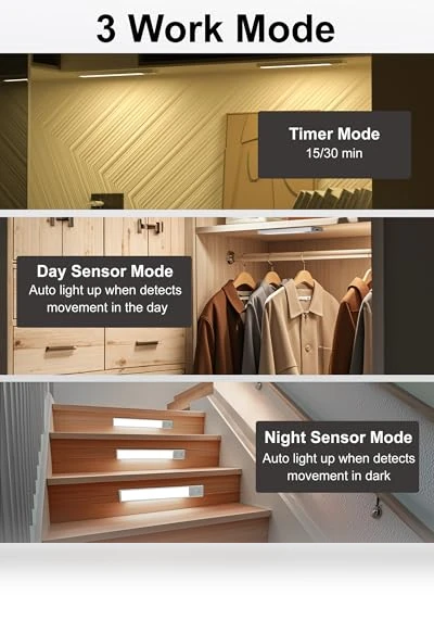 Under Cabinet Lighting Motion Sensor — Timers, SZOKLED