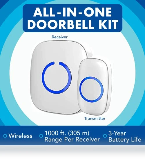 Wireless Doorbell Kit — Chimes, SadoTech