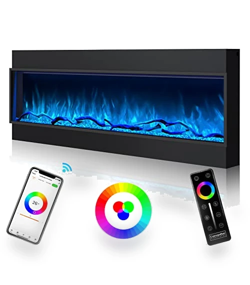 Built-in Electric Fireplace — Tabletop Fireplaces, Cosmopolitan Fireplaces