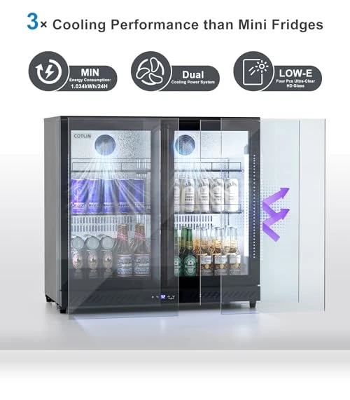 Commercial Beverage Cooler Refrigerator Under Counter — Drink Coolers, COTLIN