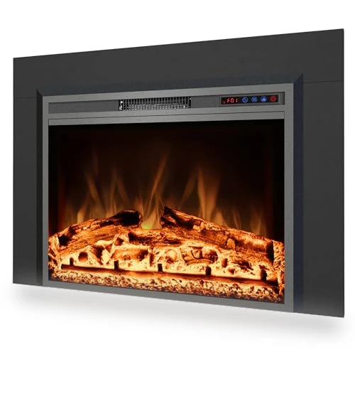 Electric Fireplace Insert with Metal Trim Kit — Tabletop Fireplaces, Kentsky