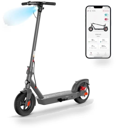 Electric Scooter with 10" Tires — Electric Self-Balancing Scooters, SISIGAD