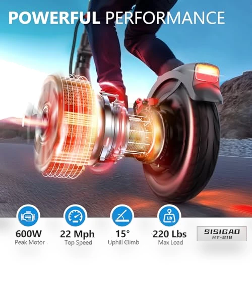 Electric Scooter with 10" Tires — Electric Self-Balancing Scooters, SISIGAD