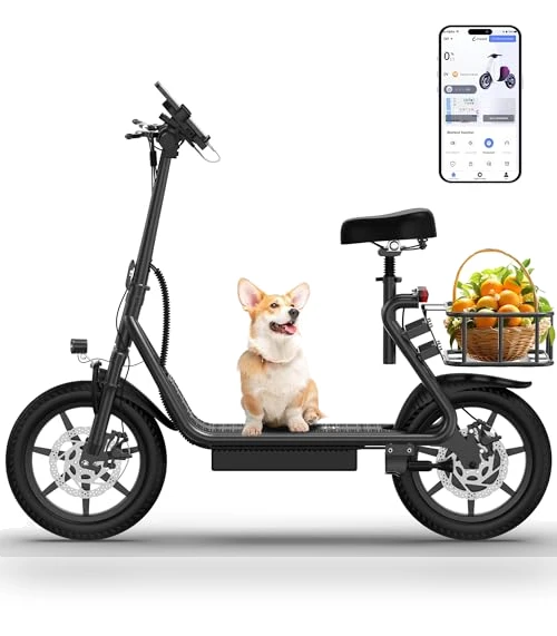 Electric Scooter with Seat — Electric Self-Balancing Scooters, MAXSHOT