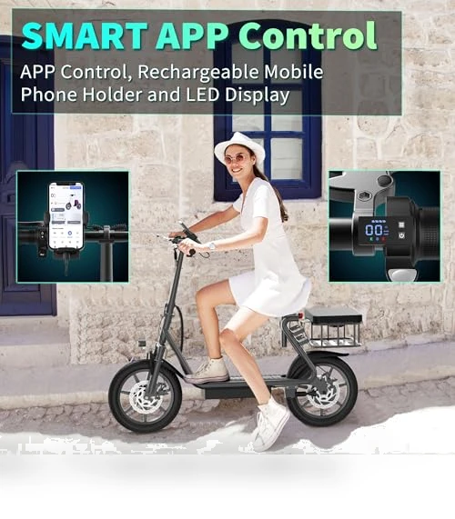 Electric Scooter with Seat — Electric Self-Balancing Scooters, MAXSHOT