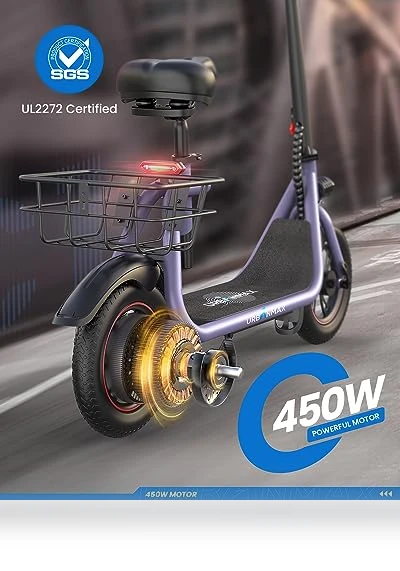Electric Scooter with Seat — Electric Vehicles, URBANMAX