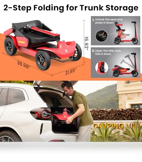 Foldable Mobility Scooter — Push Scooters, Glashow
