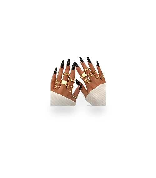 Gold Stackable Rings Set for Women — Stacking, FAXHION