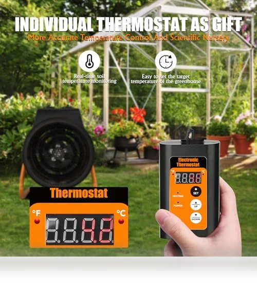 Greenhouse Heater with Digital Thermostat — Portable Heating Solutions, Gardtech
