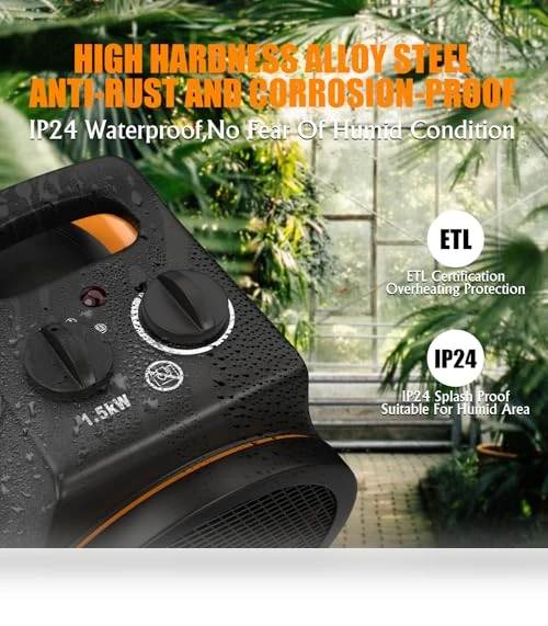 Greenhouse Heater with Digital Thermostat — Portable Heating Solutions, Gardtech