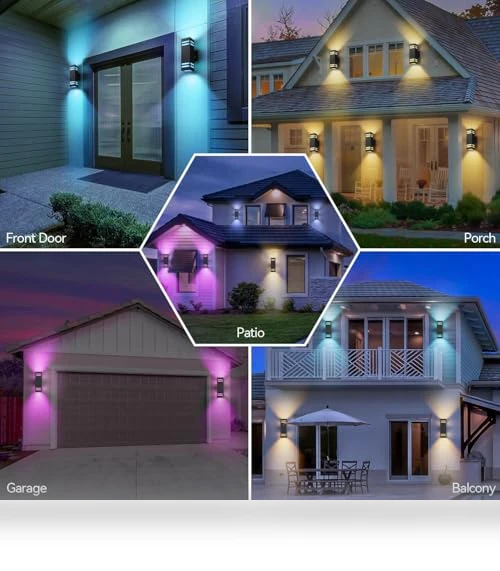Outdoor Smart Wall Lights — LED, Zinola