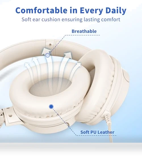 Over Ear Foldable Headphones with Microphone — In-Ear Headphones, Botesty Sound