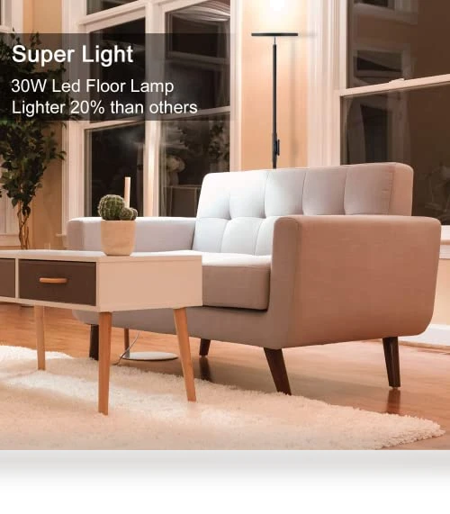 Sky LED Modern Torchiere Floor Lamp — Lighting, JOOFO