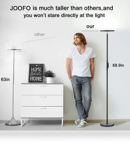 Sky LED Modern Torchiere Floor Lamp — Lighting, JOOFO