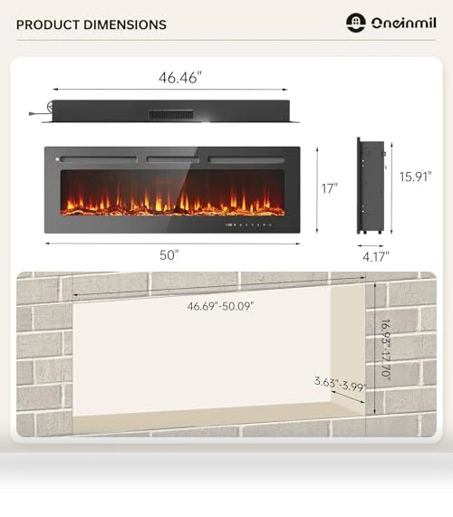 Smart Electric Fireplace — Outdoor Fireplaces, oneinmil