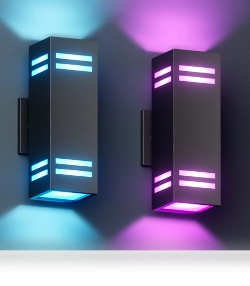 Smart Outdoor Wall Lights RGB — Garden Illumination, KIZON