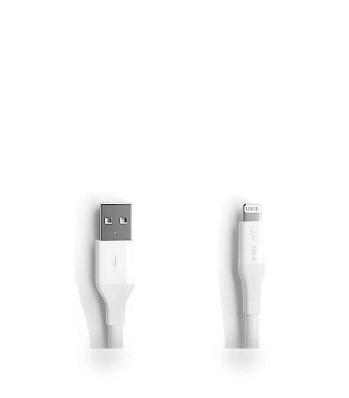 USB-A to Lightning Charger Cable — Lightning, Amazon Basics