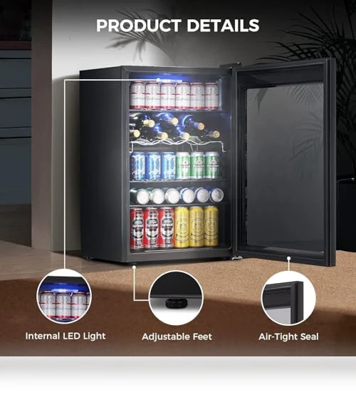 4.5 Cu.ft Beverage Refrigerator and Cooler — Mini Fridges, Kismile
