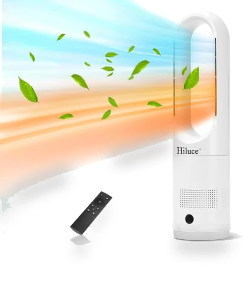 All Season Bladeless Fan and Heater Combo — Portable Cooling Solutions, Hiluce