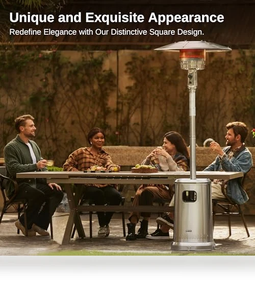 Anti-rust 50,000 BTU Patio Heater for Outdoor Use — Patio Heaters, EAST OAK