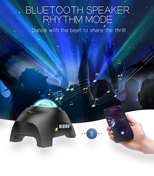 Aurora Projector with Light Effects and Bluetooth Speaker — Outdoor Light Projectors, HODANS