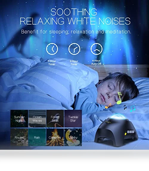 Aurora Projector with Light Effects and Bluetooth Speaker — Outdoor Light Projectors, HODANS