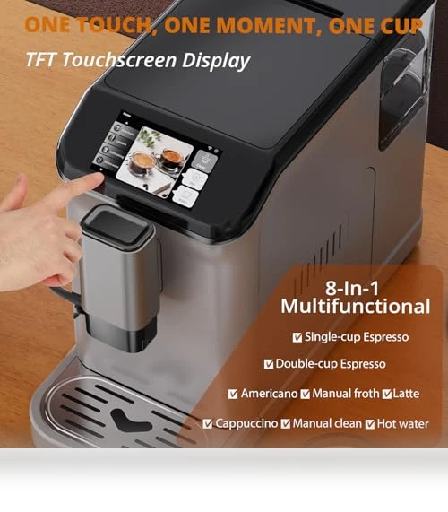 Automatic Espresso Coffee Machine with Milk Frother — Coffee & Espresso Combos, dainslef