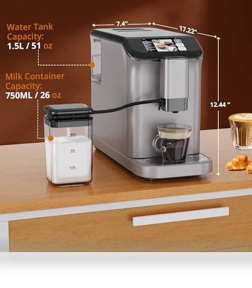 Automatic Espresso Coffee Machine with Milk Frother — Coffee & Espresso Combos, dainslef