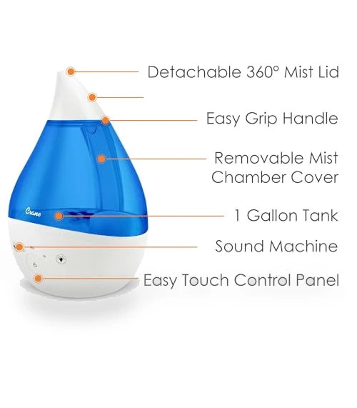 Drop 2.0 Ultrasonic Cool Mist Humidifier — Air Moisturizers, Crane