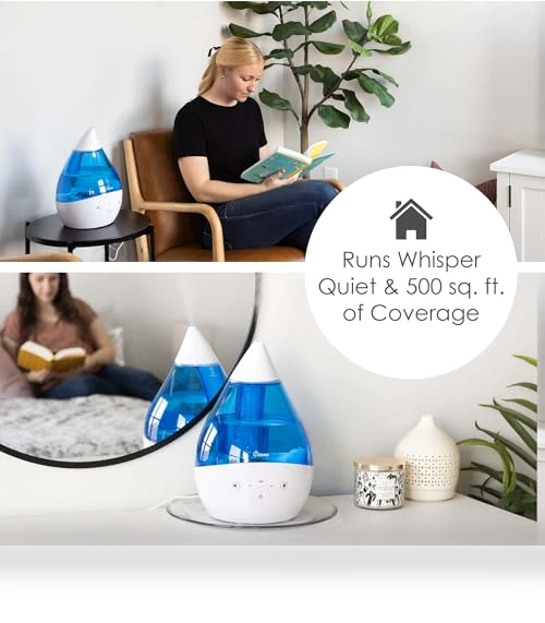 Drop 2.0 Ultrasonic Cool Mist Humidifier — Air Moisturizers, Crane