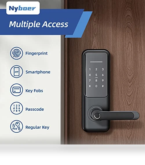 Fingerprint Smart Door Lock and Handle — Smart Home Security, Nyboer