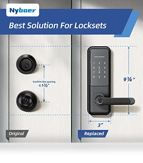 Fingerprint Smart Door Lock and Handle — Smart Home Security, Nyboer