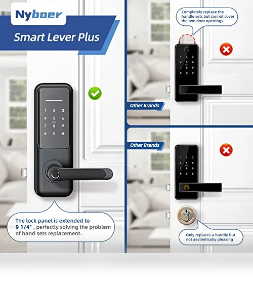 Fingerprint Smart Door Lock and Handle — Smart Home Security, Nyboer