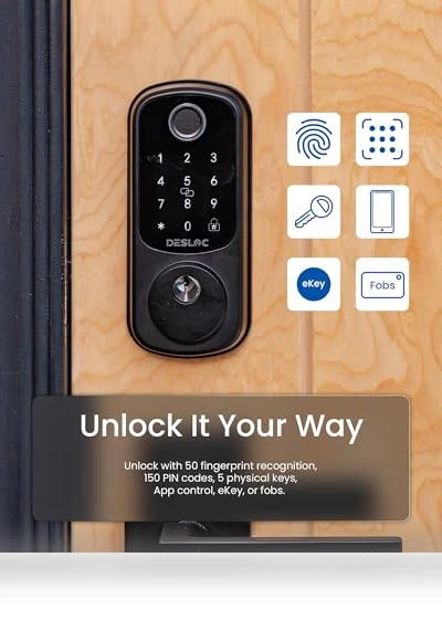 Fingerprint Smart Door Lock — Smart Home Security, DESLOC