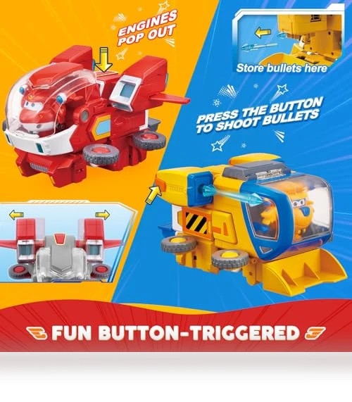 Jett's Super Mecha Transforming Robot — Interactive Figures & Robots, Super Wings