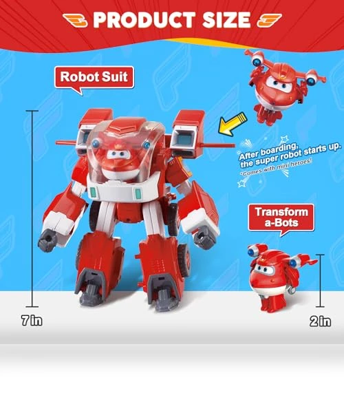 Jett's Super Mecha Transforming Robot — Interactive Figures & Robots, Super Wings