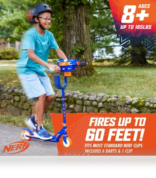 Kick Scooter for Kids — Blasters & Foam, Nerf