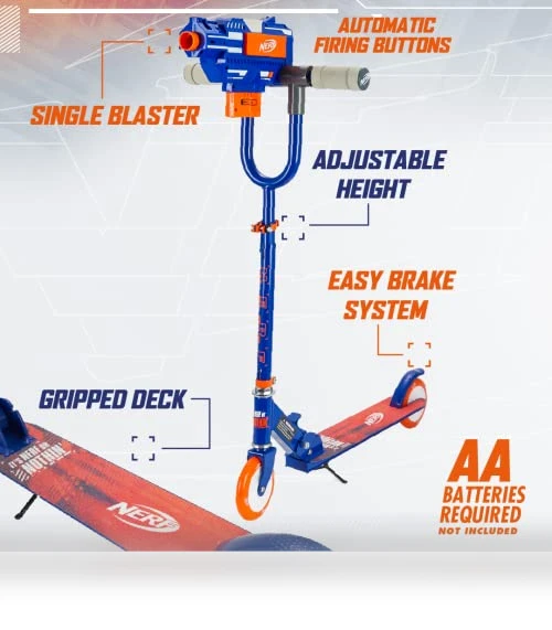 Kick Scooter for Kids — Blasters & Foam, Nerf