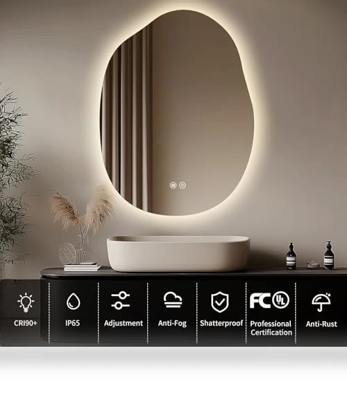 LED Bathroom Mirror with Lights — Makeup, Yoding