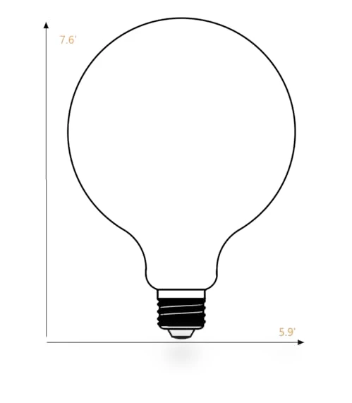 LED Large Globe Oversized Bulb — Compact Fluorescent, Liii&ARTMAN
