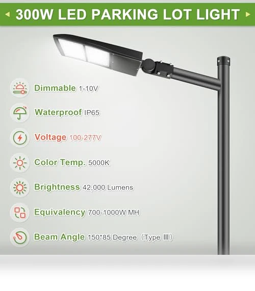 LED Parking Lot Lights — Street Lighting, LED Flying Direct