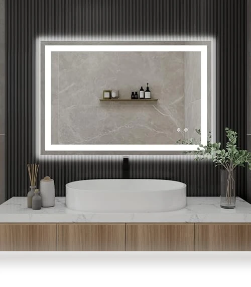 LED Vanity Bathroom Mirror with Lights — Shower, MISSDAY