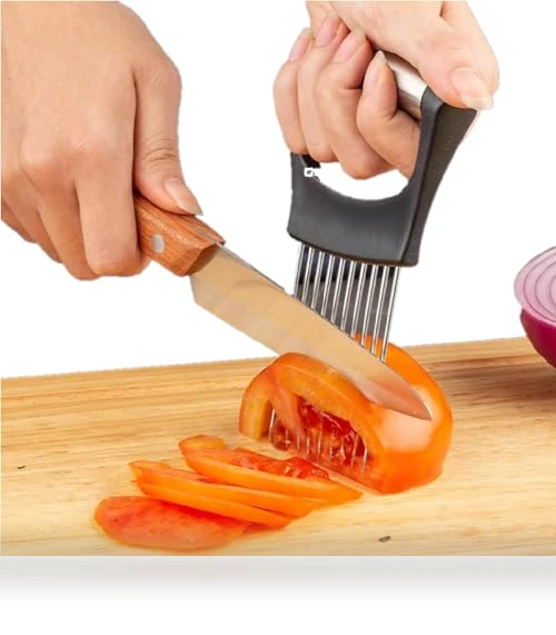 Onion Holder for Slicing — Vegetable, Kerrtoa
